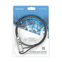 Miniatura 8 de AISENS Cable de Seguridad tipo NANO con cerradura de combinaci  n para ordenador  monitor  port  til 1 5m