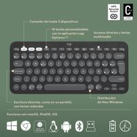 Miniatura 7 de PEBBLE 2 COMBO TONAL GRAPHITE ESP 2.4GHZ/BT 412 UNI V.