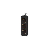 Miniatura 3 de REGLETA LANBERG 3 TOMAS SCHUKO NEGRA 1.5M