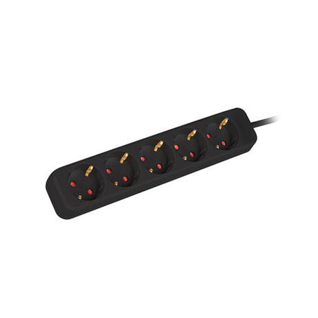 REGLETA LANBERG 5 TOMAS SCHUKO NEGRA 1.5M - Imagen 1 de 5 REGLETA LANBERG 5 TOMAS SCHUKO NEGRA 1.5M - Imagen 1 de 5