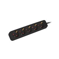 Miniatura 2 de REGLETA LANBERG 5 TOMAS SCHUKO NEGRA 1.5M