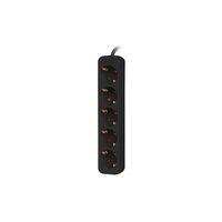 Miniatura 3 de REGLETA LANBERG 5 TOMAS SCHUKO NEGRA 1.5M