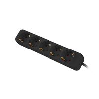 Miniatura 5 de REGLETA LANBERG 5 TOMAS SCHUKO NEGRA 1.5M