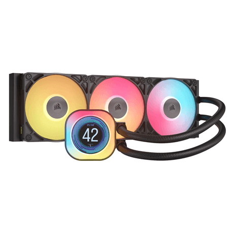 REFRIGERACION LIQUIDA CORSAIR ICUE LINK TITAN 360 RX LCD | 360MM | NEGRO - Imagen 1 de 7 REFRIGERACION LIQUIDA CORSAIR ICUE LINK TITAN 360 RX LCD | 360MM | NEGRO - Imagen 1 de 7