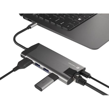ADAPTADOR NATEC FOWLER PLUS USB-C->3XUSB 3.0,HDMI 4K,USB-C PD,RJ45,SD,MSD - Imagen 5 de 7 ADAPTADOR NATEC FOWLER PLUS USB-C->3XUSB 3.0,HDMI 4K,USB-C PD,RJ45,SD,MSD - Imagen 5 de 7