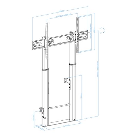 Tooq Lottus Soporte suelo/pared regulable 55-100 - Imagen 10 de 11 Tooq Lottus Soporte suelo/pared regulable 55-100 - Imagen 10 de 11