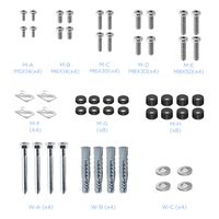 Miniatura 11 de Tooq Lottus Soporte suelo/pared regulable 55-100