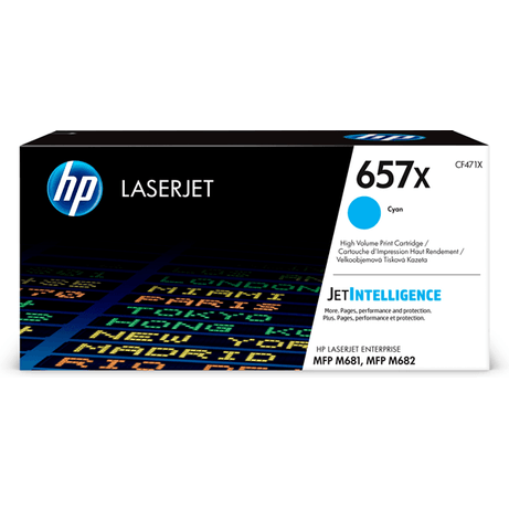 HP LaserJet Enterprise MFP M681 Toner Cyan Alto 657X - Imagen 1 de 12 HP LaserJet Enterprise MFP M681 Toner Cyan Alto 657X - Imagen 1 de 12