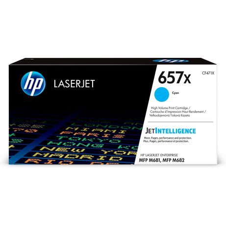 HP LaserJet Enterprise MFP M681 Toner Cyan Alto 657X - Imagen 2 de 12 HP LaserJet Enterprise MFP M681 Toner Cyan Alto 657X - Imagen 2 de 12