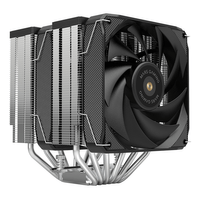 Miniatura 1 de VENTILADOR CON DISIPADOR DE CPU MARS GAMING MCPU-XU6 BLACK DUAL 6 HEATPIPES TDP 300W DOBLE DISIPADOR