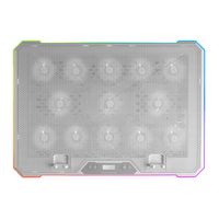 Miniatura 1 de BASE DE REFRIGERACION PARA PORTATILES MARS GAMING MNBC13W CON SOPORTE DE MOVIL/TABLET 13XFANS BLACK