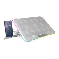 Miniatura 2 de BASE DE REFRIGERACION PARA PORTATILES MARS GAMING MNBC13W CON SOPORTE DE MOVIL/TABLET 13XFANS BLACK