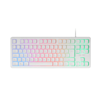 Miniatura 1 de TECLADO H-MECH GAMING MARS GAMING MK023 PORTUGUES COLOR BLANCO TAMA??O COMPACTO TKL ILUMINACION RG