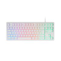 Miniatura 2 de TECLADO H-MECH GAMING MARS GAMING MK023 PORTUGUES COLOR BLANCO TAMA??O COMPACTO TKL ILUMINACION RG