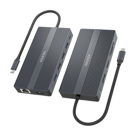Aisens USB-C Dock 12 en 1 2xHDMI 1xDP RJ45 4xUSB - Imagen 4 de 7 Aisens USB-C Dock 12 en 1 2xHDMI 1xDP RJ45 4xUSB - Imagen 4 de 7