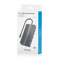 Miniatura 7 de Aisens USB-C Dock 12 en 1 2xHDMI 1xDP RJ45 4xUSB