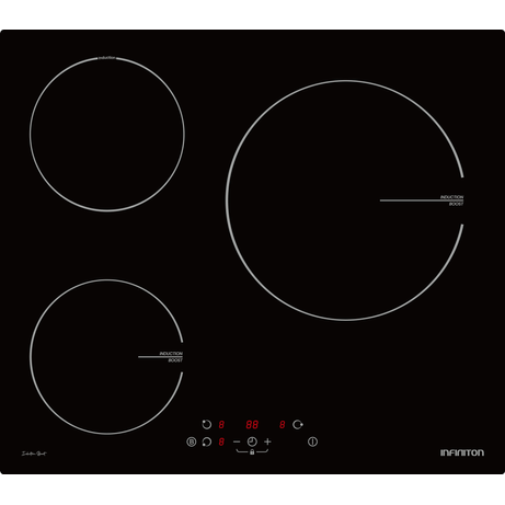 VITROCERAMICA INDUCCION INFINITON IND3N61G28 3 ZONAS COCCION ANCHO 59 CM - Imagen 1 de 2 VITROCERAMICA INDUCCION INFINITON IND3N61G28 3 ZONAS COCCION ANCHO 59 CM - Imagen 1 de 2