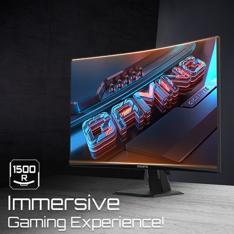 GIGABYTE Monitor de juego curvo GS27FC 27" FHD - 1920 x 1080 (FHD), 180Hz, 1ms, 250 cd/m², FreeSync Premium, compatible con HDR, HDMI 2.0, DisplayPort - Imagen 8 de 13 GIGABYTE Monitor de juego curvo GS27FC 27" FHD - 1920 x 1080 (FHD), 180Hz, 1ms, 250 cd/m², FreeSync Premium, compatible con HDR, HDMI 2.0, DisplayPort - Imagen 8 de 13