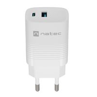 Miniatura 5 de CARGADOR NATEC RIBERA GAN 30W PD3.0 QC3.0 1XUSB-A + 1XUSB-C BLANCO