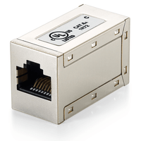 Miniatura 1 de ADAPTADOR RJ45 CAT.6A ANTALLADO HEMBRA HEMBRA