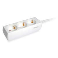 Miniatura 1 de REGLETA ALIMENTACION EQUIP CON 3 TOMAS CABLE DE RED DE 1.5 METROS