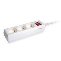 Miniatura 2 de REGLETA EQUIP CON 3 TOMAS CABLE DE RED DE 1.5 METROS Y BOTON DE APAGADO ENCENDIDO
