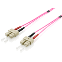 Miniatura 1 de CABLE FIBRA OPTICA OM4 MULTIMODO LIBRE HALOGENOS SC/SC 50/125u 1M