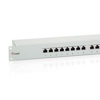 Miniatura 3 de PATCH PANEL 24 PUERTOS PREMIUM CATEGORIA 6 APANTALLADO COLOR GRIS CLARO