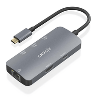 Miniatura 1 de AISENS USB C Dock 6 En 1  USB C a 1xHDMI  1xRJ45  3xUSB A  1xUSB C PD  Gris  15cm