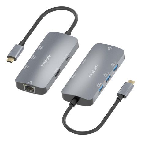 AISENS USB C Dock 6 En 1 USB C a 1xHDMI 1xRJ45 3xUSB A 1xUSB C PD Gris 15cm - Imagen 4 de 8 AISENS USB C Dock 6 En 1 USB C a 1xHDMI 1xRJ45 3xUSB A 1xUSB C PD Gris 15cm - Imagen 4 de 8