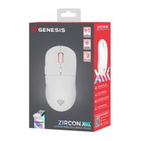 Miniatura 14 de RATON GAMING GENESIS ZIRCON XIII CUSTOMIZABLE INALAMBRICO 26000 DPI BLANCO