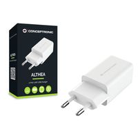 Miniatura 4 de CARGADOR DE PARED CONCEPTRONIC ALTHEA 2X USB 5V a 12W COLOR BLANCO