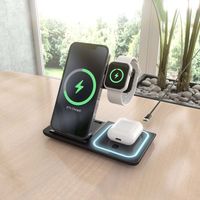 Miniatura 7 de AISENS Cargador Inalambrico USB C 3 En 1 De 15W Para Movil  Apple Watch  Ariculares Con Estuche De Carga  Blanco