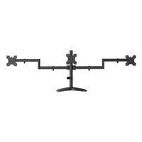 Miniatura 3 de AISENS Soporte de mesa con peana eco giratorio e inclinable para 3 monitores 10kg  3 Pivotes  2 Brazos  de 13 27  Negro