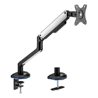 Miniatura 1 de AISENS Soporte De Mesa RGB Gaming Contrapeso Giratorio E Inclinable Para Monitor TV 9kg  3 Pivotes  1 Brazo  De 17 32  Negro Blanco