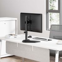 Miniatura 5 de AISENS Soporte de mesa con peana eco giratorio e inclinable para monitor TV 10kg de 17 32  Negro