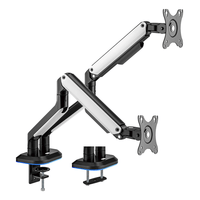 Miniatura 1 de AISENS Soporte De Mesa RGB Gaming Contrapeso Giratorio E Inclinable Para Monitor TV 9kg  3 Pivotes  1 Brazo  De 17 32  Negro Blanco
