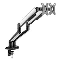 Miniatura 3 de AISENS Soporte De Mesa RGB Gaming Contrapeso Giratorio E Inclinable Para Monitor TV 9kg  3 Pivotes  1 Brazo  De 17 32  Negro Blanco
