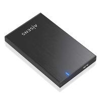 Miniatura 1 de AISENS Caja externa 2 5  ASE 2527B 9 5mm SATA a USB 3 0 USB3 1 Gen1  Negro