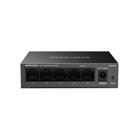 Miniatura 1 de SWITCH NO GESTIONABLE MERCUSYS MS105GS 5P 10/100/1000 ETHERNET MINI DESKTOP CARCASA METALICA