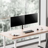 Miniatura 6 de AISENS Soporte de mesa eco giratorio e inclinable para monitor TV 10kg  3 Pivotes  2 Brazos  de 17 32  Negro