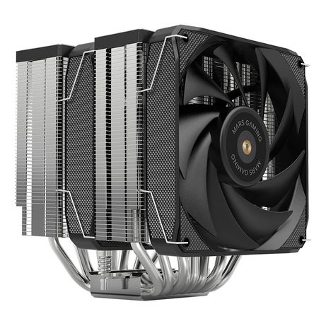 VENTILADOR CON DISIPADOR DE CPU MARS GAMING MCPU-XU9 BLACK DUAL 9 HEATPIPES TDP 400W DOBLE DISIPADOR - Imagen 2 de 7 VENTILADOR CON DISIPADOR DE CPU MARS GAMING MCPU-XU9 BLACK DUAL 9 HEATPIPES TDP 400W DOBLE DISIPADOR - Imagen 2 de 7