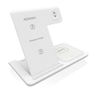 Miniatura 2 de AISENS Cargador Inalambrico USB C 3 En 1 De 15W Para Movil  Apple Watch  Ariculares Con Estuche De Carga  Blanco