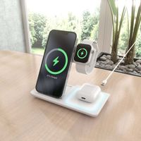 Miniatura 7 de AISENS Cargador Inalambrico USB C 3 En 1 De 15W Para Movil  Apple Watch  Ariculares Con Estuche De Carga  Blanco