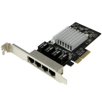 Miniatura 1 de Tarjeta de Red PCI Express Ethernet Gigabit con 4 Puertos RJ45 Chipset Intel i350