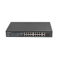 Miniatura 8 de SWITCH LANBERG 18 PTOS 100MB 16xPOE+/2x GBIT ETHER 250W RACK 19"