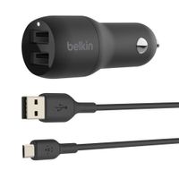 Miniatura 3 de CARGADOR PARA COCHE BELKIN CCB001BTBK  DOBLE USB-A  24W (12W x2) COLOR NEGRO