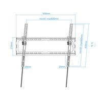 Miniatura 4 de Tooq Soporte pared LP1081T-B incl pantallas 37-80