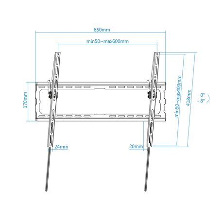 Tooq Soporte pared LP1081T-B incl pantallas 37-80 - Imagen 4 de 7 Tooq Soporte pared LP1081T-B incl pantallas 37-80 - Imagen 4 de 7