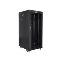 Miniatura 4 de ARMARIO LANBERG RACK 19" 37U 800X1000 FLAT PACK NEGRO PUERTA CRISTAL CON LCD